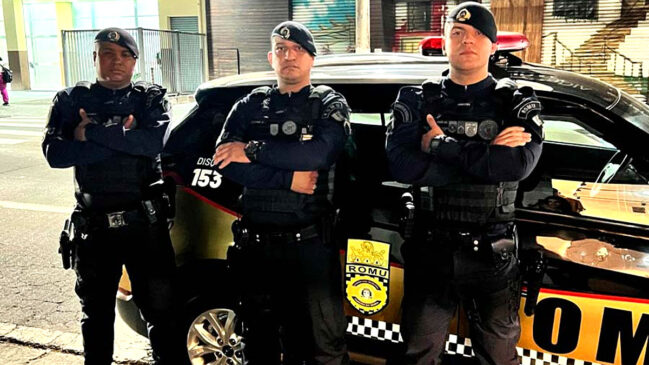 Rondas Ostensivas Municipal (ROMU) da GCM de Taboão da Serra, na Grande SP, prendeu um homem acusado de realizar uma série de assaltos em comércios da região