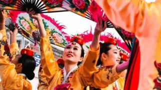Festa gratuita foi inspirada no Chuseok, uma das principais festas tradicionais da Coreia