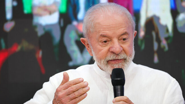 O presidente Luiz Inácio Lula da Silva