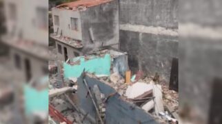 Galpão desabou na avenida Manoel dos Santos Braga, na Vila Jacuí
