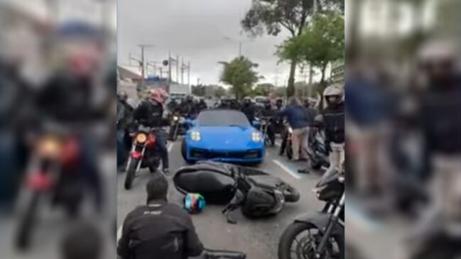 Motociclista ficou gravemente ferido e cantor foi levado ao 27&ordm; Distrito Policial