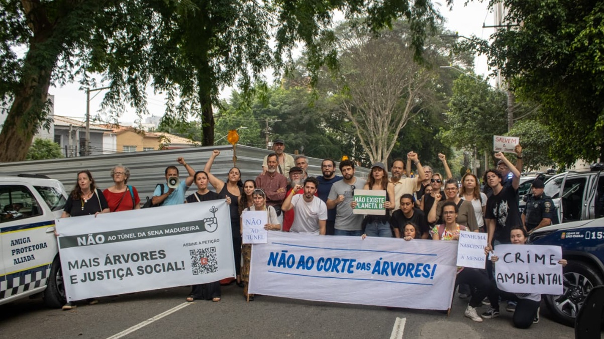 Moradores já fizeram série de protestos contra túnel na zona sul de São Paulo