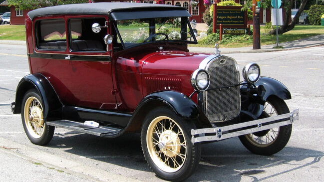 Ford Model A 1929 na cor verde é um dos mais procurados entre os colecionadores