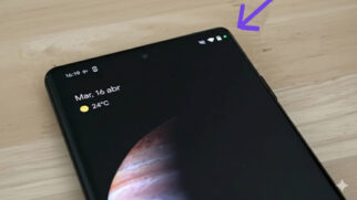 No Android, o ponto geralmente aparece na cor verde sempre que algum aplicativo usa a câmera ou o microfone.