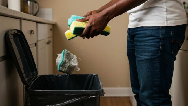 Livre-se das bactérias: a esponja de silicone seca rápido e exige menos sanitização diária que a tradicional.
