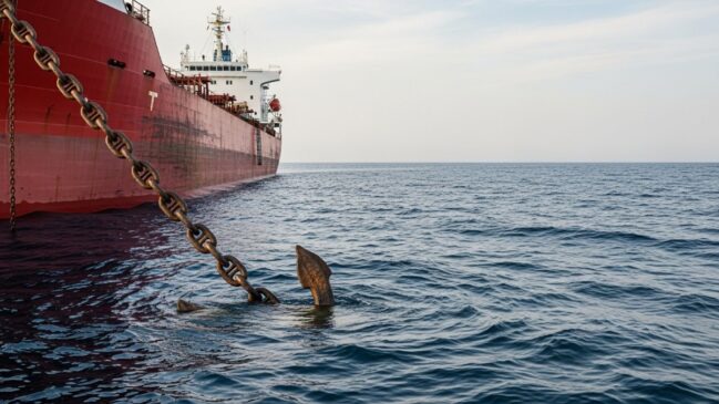 Elas não seguram o navio apenas pelo peso, o verdadeiro trabalho está em outro componente essencial