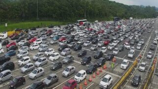 Tráfego está intenso em diversos trechos do Sistema Anchieta-Imigrantes
