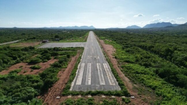 Pista possui foco em receber aeronaves de pequeno porte da aviação geral