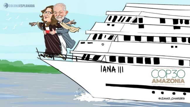 Mega iate IANA III, que hospeda o presidente Lula da Silva e dona Janja em Belém nesta COP30, é conhecido de perto pela Coluna, que já prestigiou press trips internacionais no Rio Negro (AM)