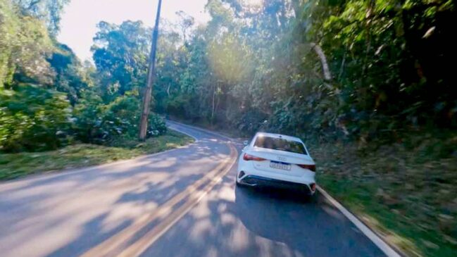 Em Mairiporã, o trecho, localizado na Rodovia Arão Sahm, 7370, foi reconhecido com 86,18% de similaridade