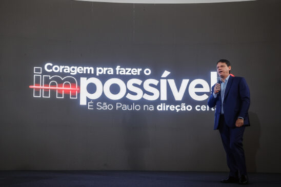 Tarcísio de Freitas fez sinalização durante um evento no Palácio dos Bandeirantes nesta quinta