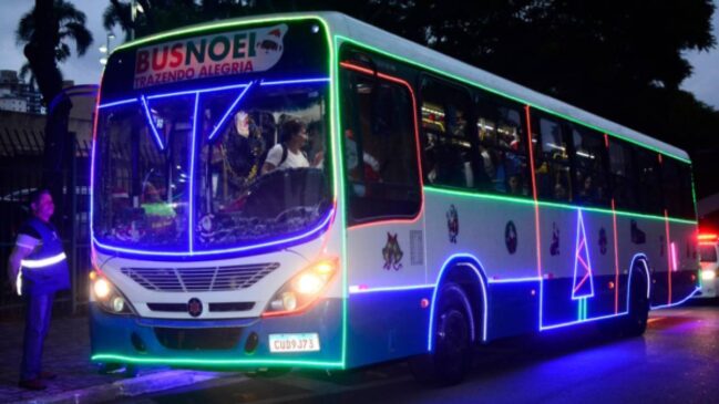 Trajeto passa pelo túnel de luzes da Avenida Valdemar Mattei, nas proximidades do Parque Deputado José Cicote