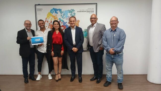 Representantes do Aquática American Park participaram de uma reunião institucional na Secretaria Estadual de Turismo de São Paulo