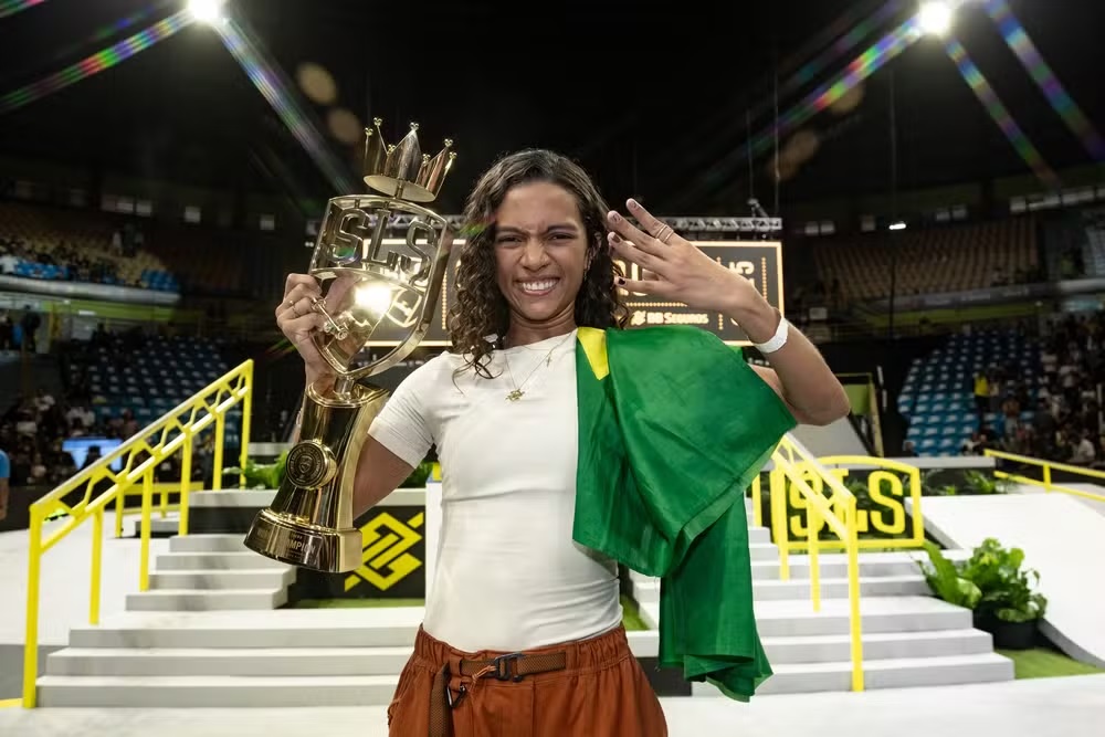 No street, a estrela maior é Rayssa Leal, medalhista olímpica e presença constante em pódios