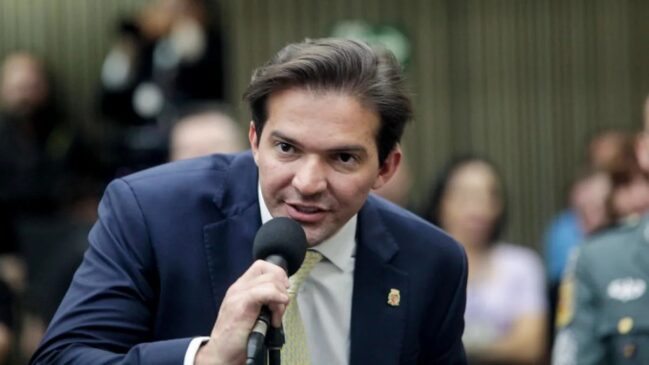 Rubinho Nunes, do União Brasil, em discurso na Câmara de SP