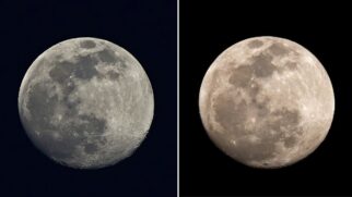 A presença de hematita perto dos polos e do lado voltado para a Terra reforça a hipótese de um 'vento terrestre' por trás do fenômeno