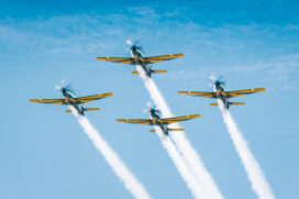 Aviões da Esquadrilha da Fumaça farão demonstração a partir das 15h