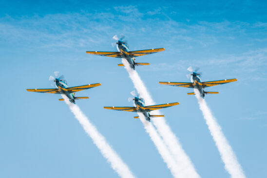 Aviões da Esquadrilha da Fumaça farão demonstração a partir das 15h