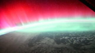 Aurora boreal foi capturada em vídeo pelo astronauta japonês Kimiya Yui