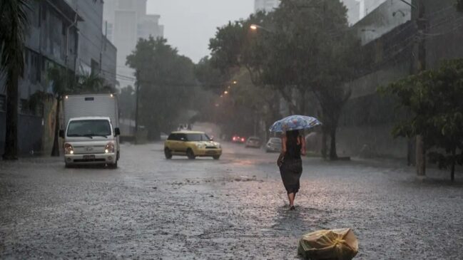 Inmet emitiu um aviso de 'perigo potencial' para tempestades que atingem a Região Metropolitana de São Paulo e outras áreas do estado