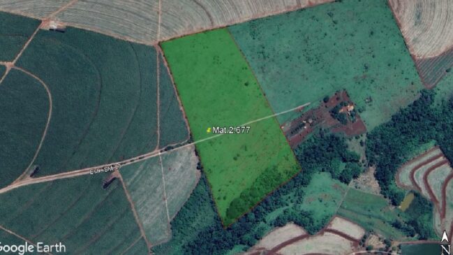 Estudo técnico considera ainda que aproximadamente 80% da área da propriedade é passível de exploração agropecuária