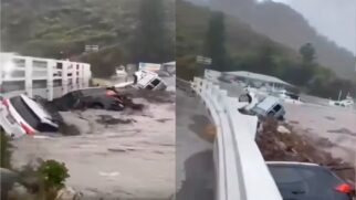 Dezenas de foram arrastados por fortes correntezas de lama em direção ao mar durante o desastre