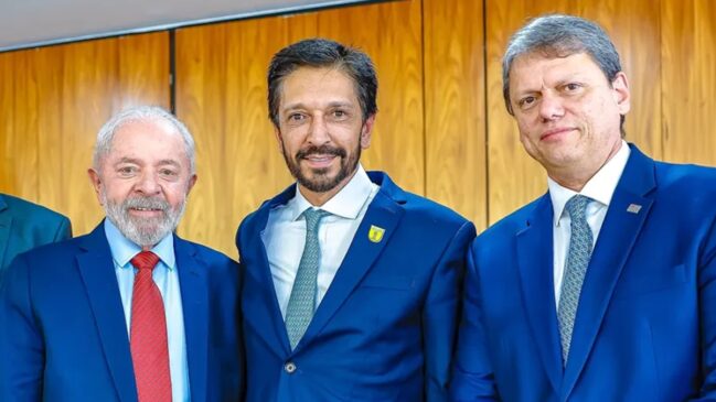 Lula, Ricardo Nunes e Tarcísio de Freitas poderão estar na disputa em 2026