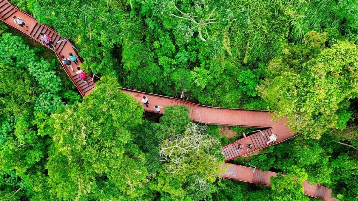 Parque foi projetado com foco na preservação dos recursos naturais e na adaptação às mudanças climáticas
