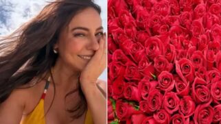 Rosas foram enviadas por um admirador da atriz