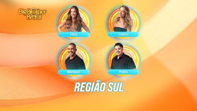 Candidatos da Casa de Vidro Sul do BBB 26
