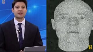 Imagens bizarras na trasmissão ao vivo