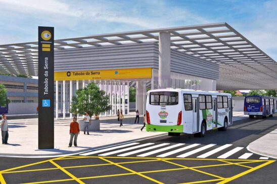 Projeção da estação Taboão da Serra, da Linha 4-Amarela (PMTS)