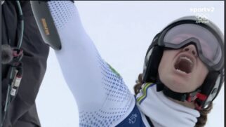 Lucas Pinheiro Braathen celebra o ouro histórico do Brasil no slalom gigante em Milão-Cortina 2026
