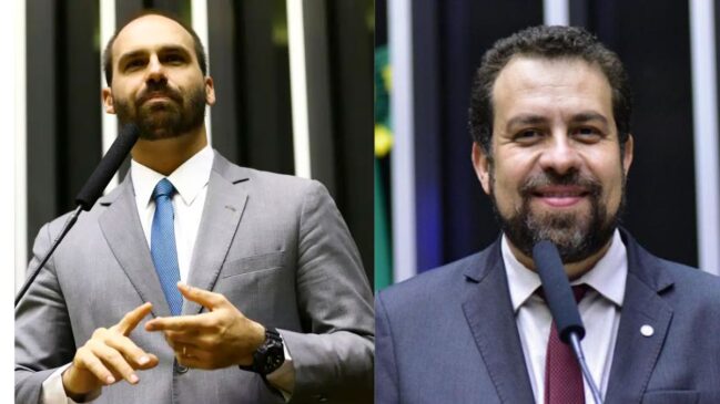Eduardo Bolsonaro e Guilherme Boulos