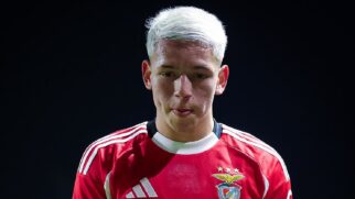 Prestianni se envolveu em uma discussão acalorada com Vinicius após o jogador abrir o placar para o Real Madrid