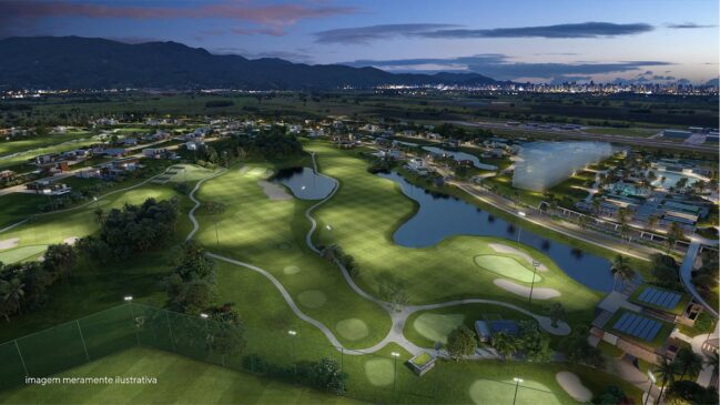 Complexo contará com campo de golfe com sistema de iluminação de LED