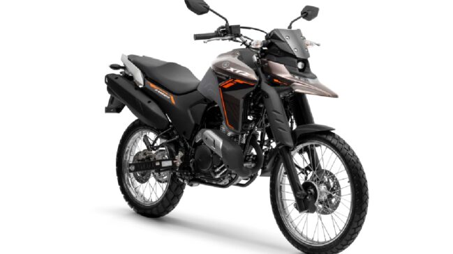 A trail chega com nova opção de cor e acabamento aprimorado nas carenagens do farol e do tanque, elevando a percepção de qualidade em um segmento em que o visual aventureiro também pesa na decisão de compra.