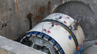Tatuzão utilizado nas obras da Linha-6 Laranja