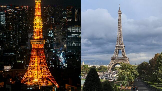 A Torre de Tóquio aparece no celular, mas a Torre Eiffel ficou de fora; veja o que está por trás dessa diferença
