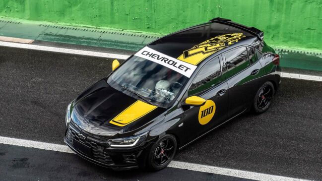 O Onix Track Day é equipado com o motor 1.2 turbo da picape Montana, com calibração específica para a pista