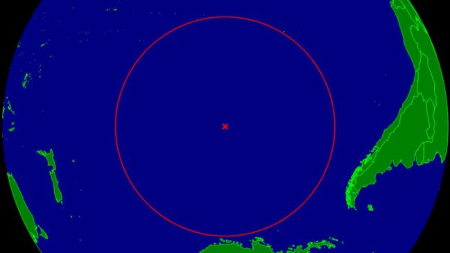 Vista do Oceano Pacífico Sul na região do Ponto Nemo, o ponto mais isolado da Terra e destino final de satélites fora de operação (Foto: Wikimedia Commons)