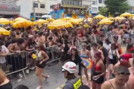 Bloco Skol com Calvin Harris, na Rua da Consolação, gera aglomerção e tumulto