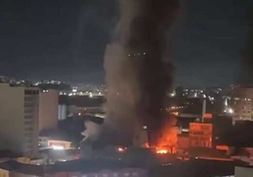 Fumaça é vista de vários bairros no ABC Paulista