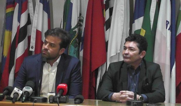 Pablo Marçal e Amauri Pinho, atual presidente do PRTB
