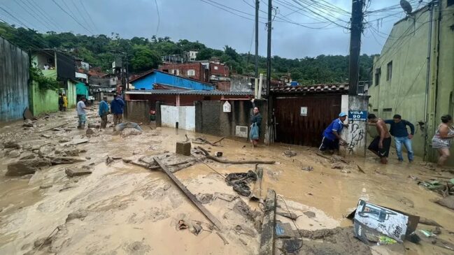 Apenas nas últimas 24 horas, cinco cidades da Baixada Santista ficaram entre as mais afetadas no estado