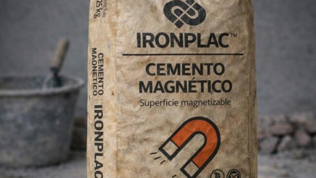 Com o Ironplac, paredes ganham componentes ferrosos na mistura e passam a responder apenas a ímãs de alta potência, transformando cozinhas, escritórios e oficinas em ambientes modulares e totalmente reconfiguráveis