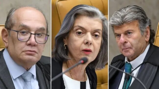 Ministros do STF Gilmar Mendes, Cármen Lúcia e Luiz Fux se aposentam no próximo mandato