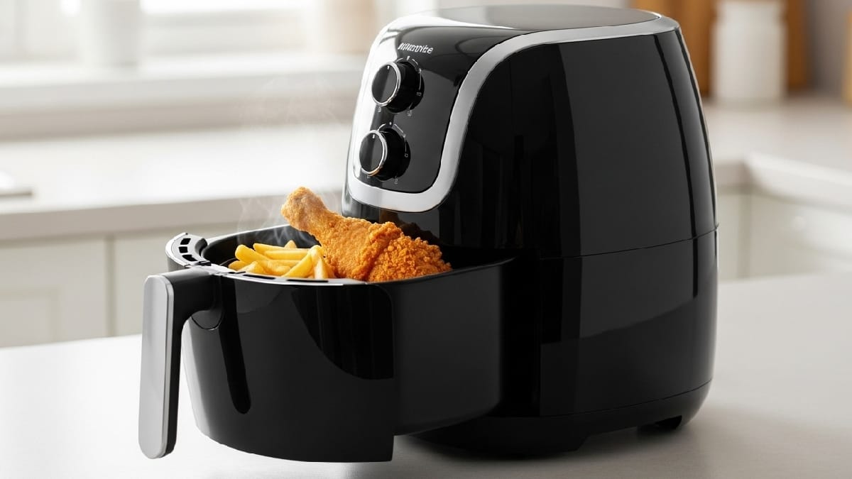 A airfryer, que reinou absoluta nas cozinhas do Brasil nos últimos anos, começou a perder espaço - (llustração/IA/Gazeta de S.Paulo)