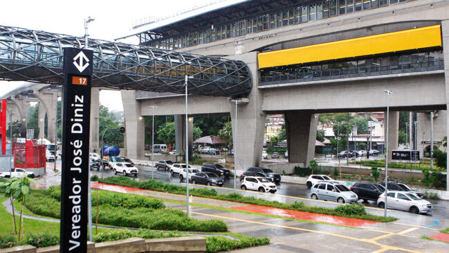 Estação Vereador José Diniz faz parte da Linha 17-Ouro