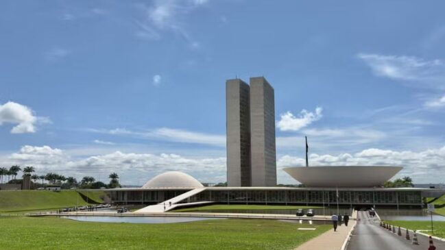 Fachada do Congresso Nacional.